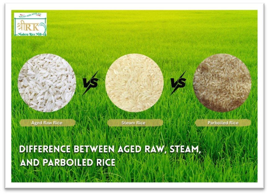 The Difference Between Aged Raw, Steam, and Parboiled Rice – A Taste & Texture Guide